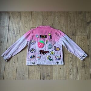 Lola + The Boys Dip Dye All About The Patch Denim Jacket size 6